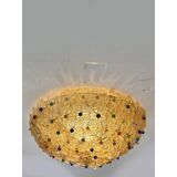 Venetian Gold Flowers and Multicoloured Murano Glass Flush Mount