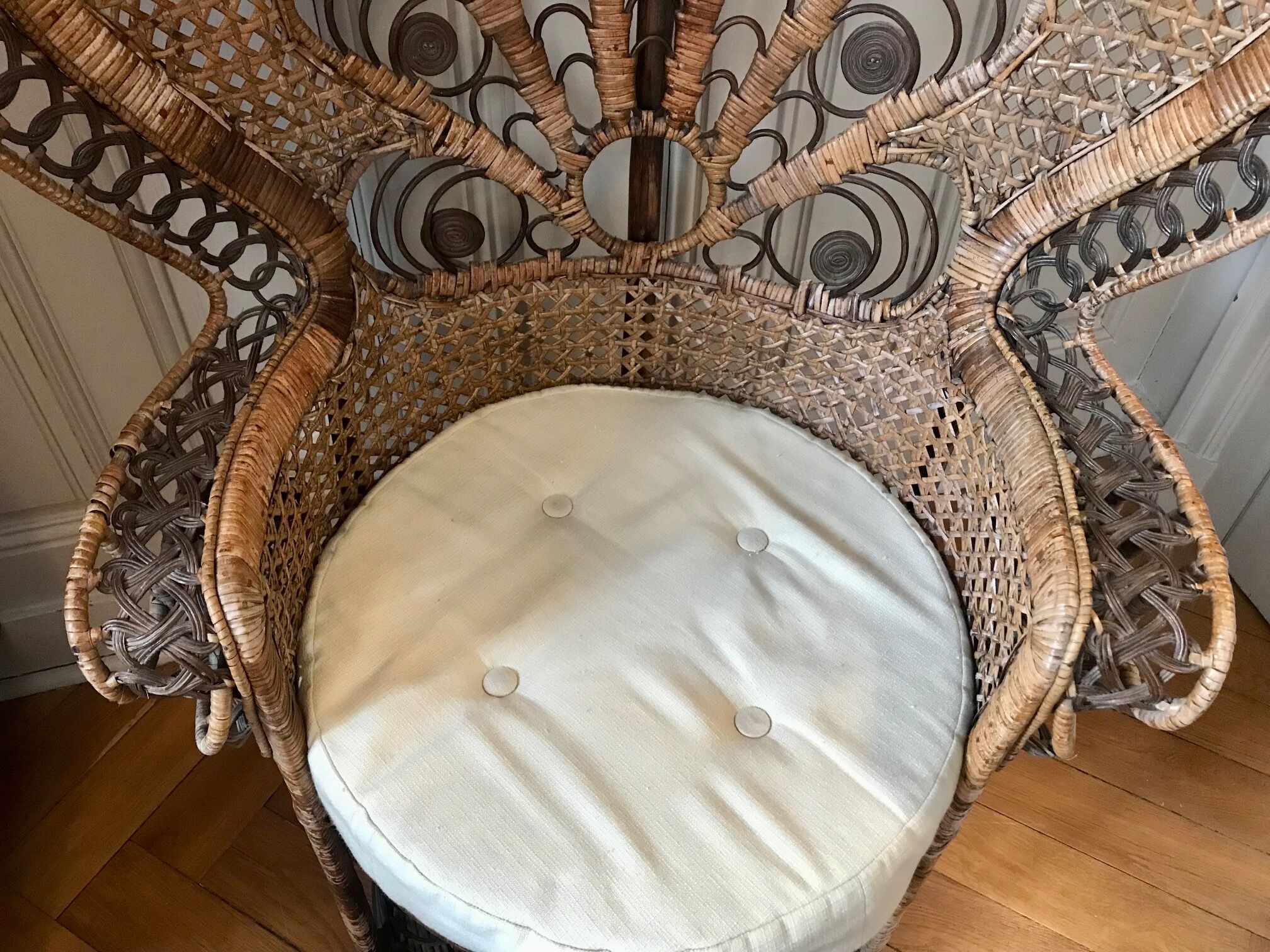 Armchair Emmanuelle peacock