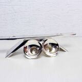 Silver metal wmf candle holder