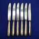 Lot de 6 petits couteaux de la marine en métal argenté soh