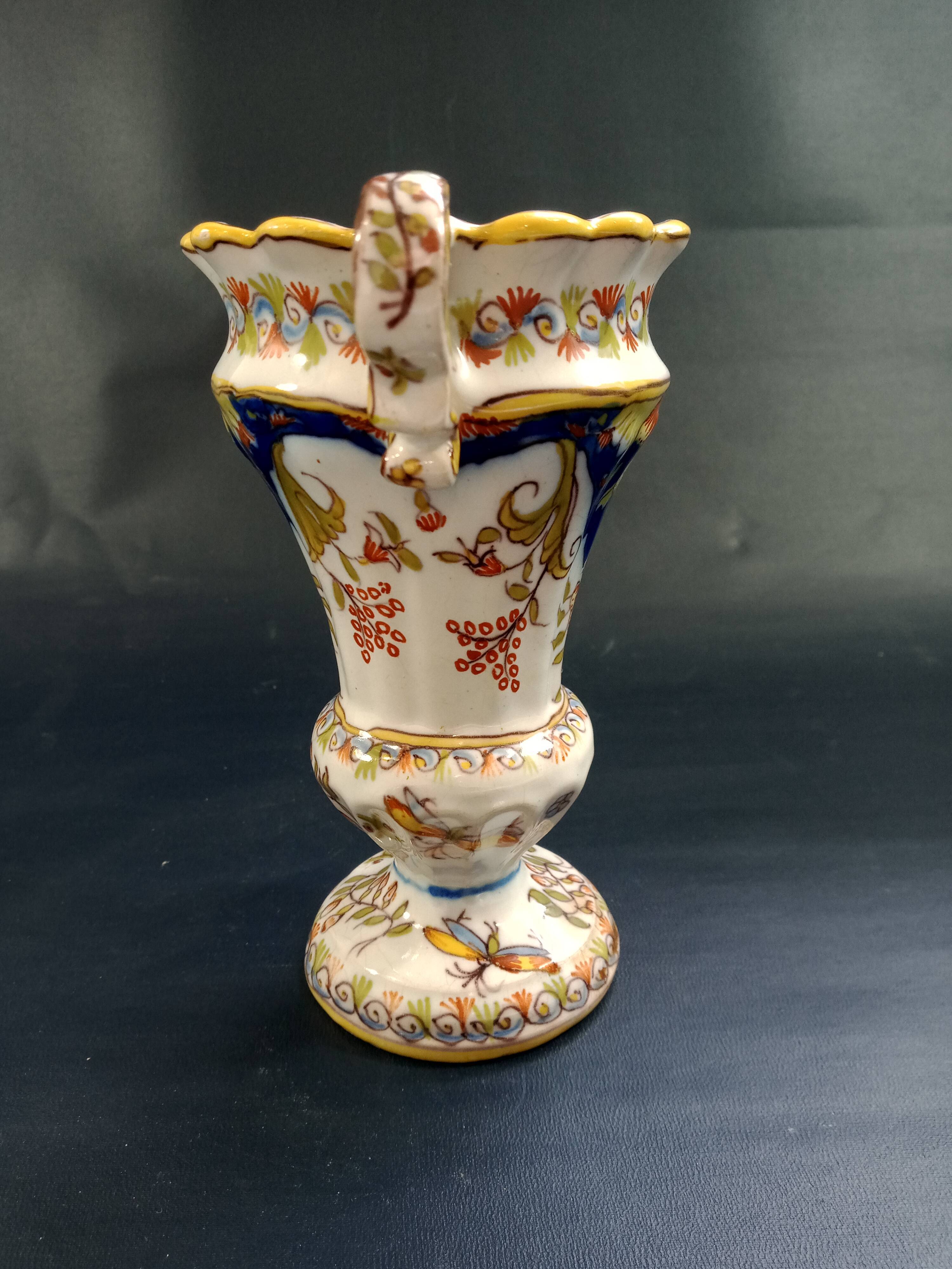 Vase Fourmaintraux Brothers ceramics of Desvres