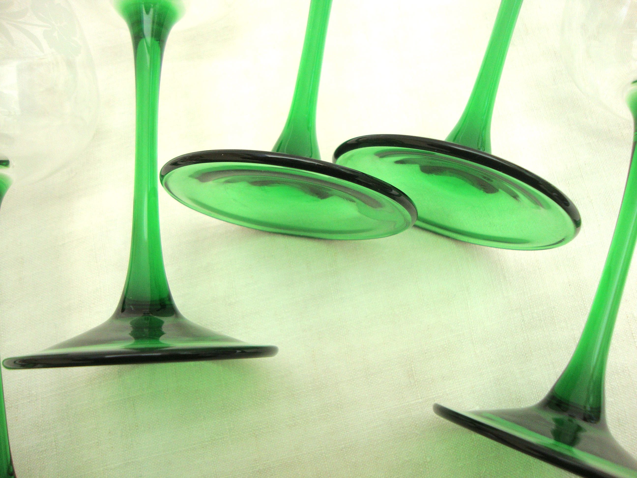 Set 6 glasses of Alsace wine