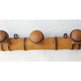 Wooden mantle door 3 patères