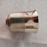 Timbale Christofle in silver metal undulation model by Luc Lanel