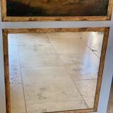 TRUMEAU Louis XVI, Large Model, in gilded wood from the 19th century