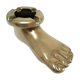 Anthropomorphic ashtray solid brass foot design 70s