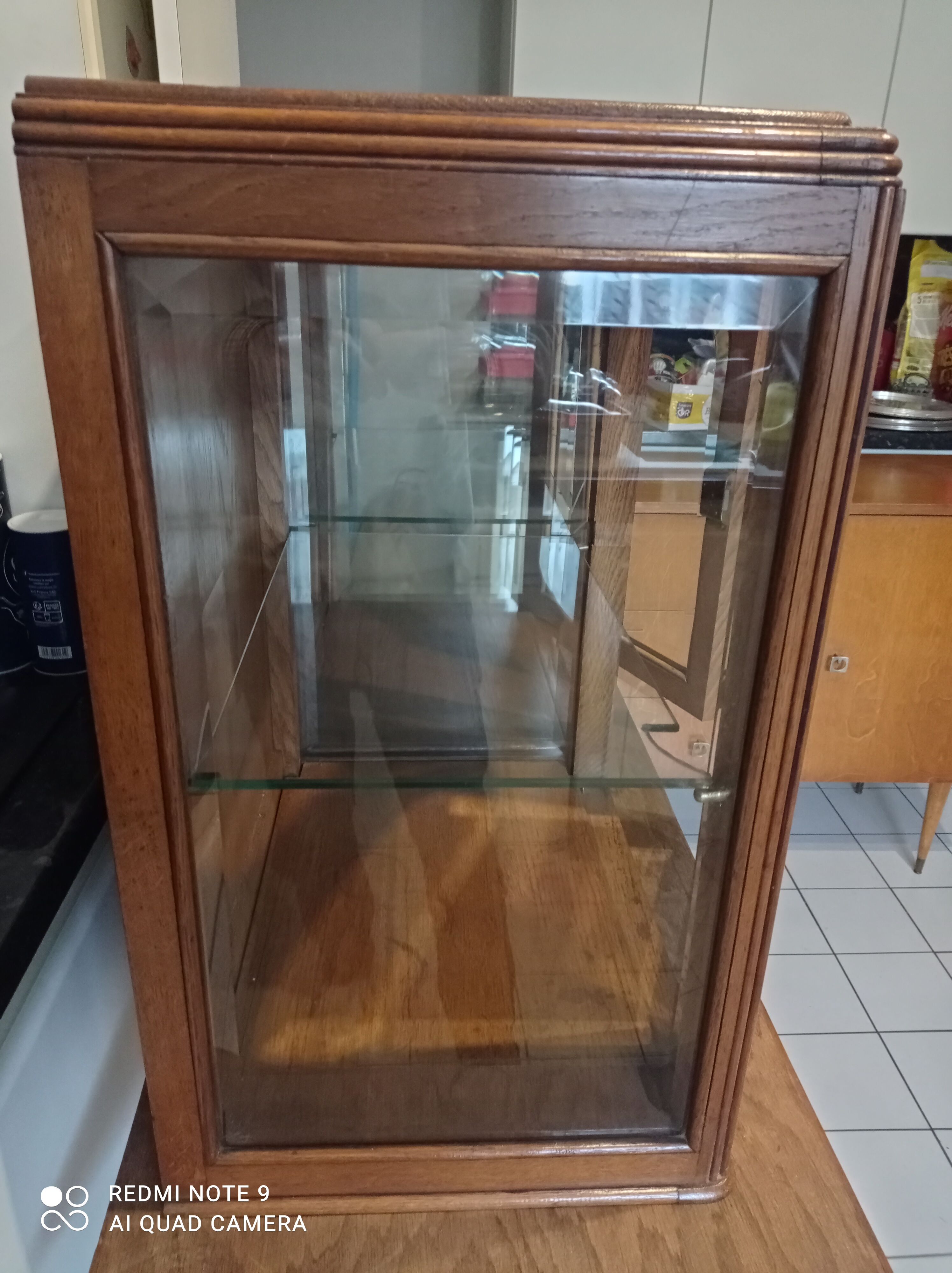 Pair of art deco showcases