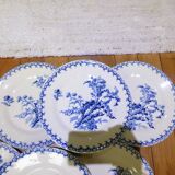 6 assiettes à dessert Gien Chardons (7)