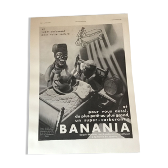 Vintage advertising to frame banania