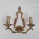 Pair of antique candlestick wall sconces