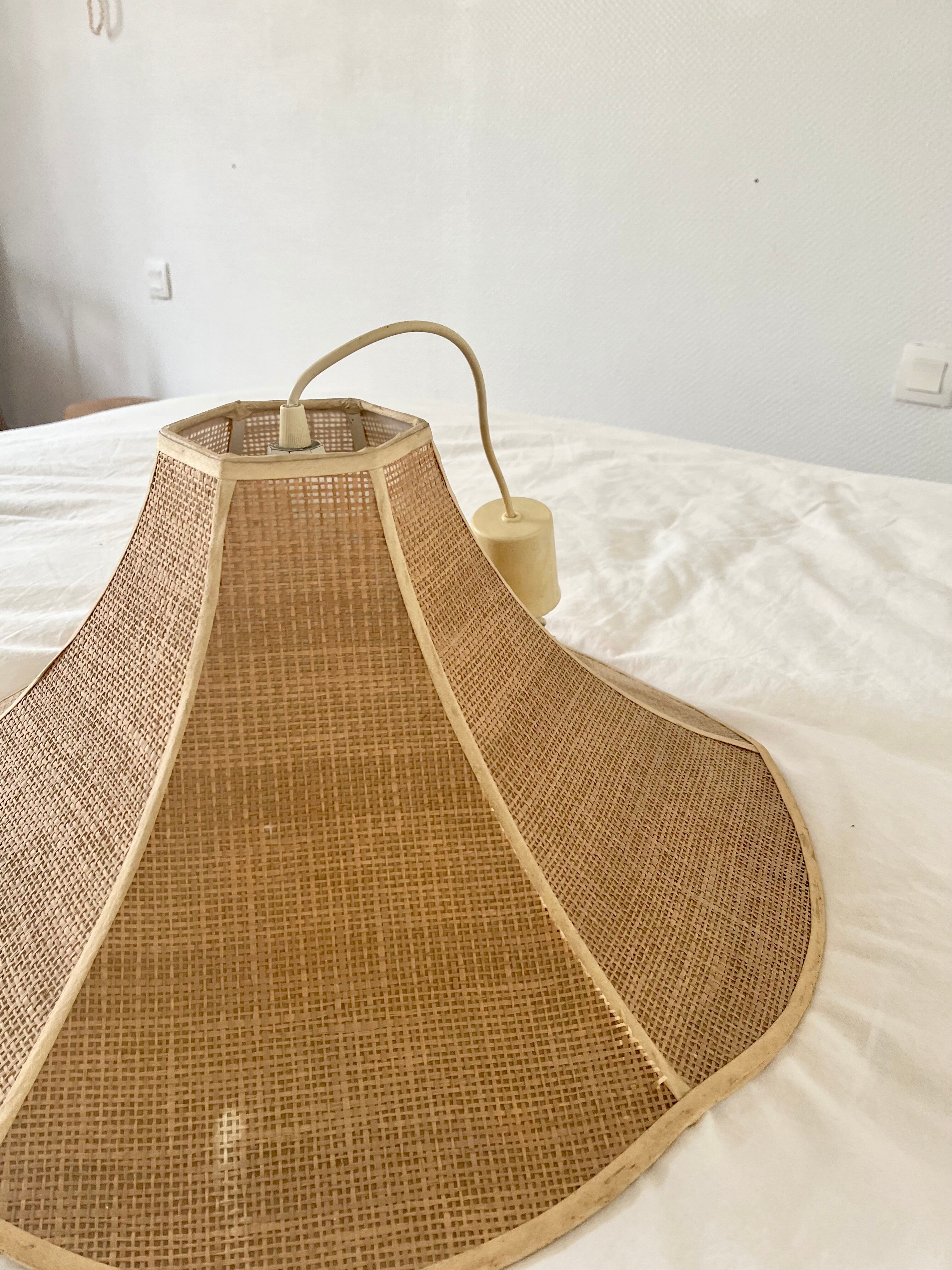 Vintage rattan chandelier