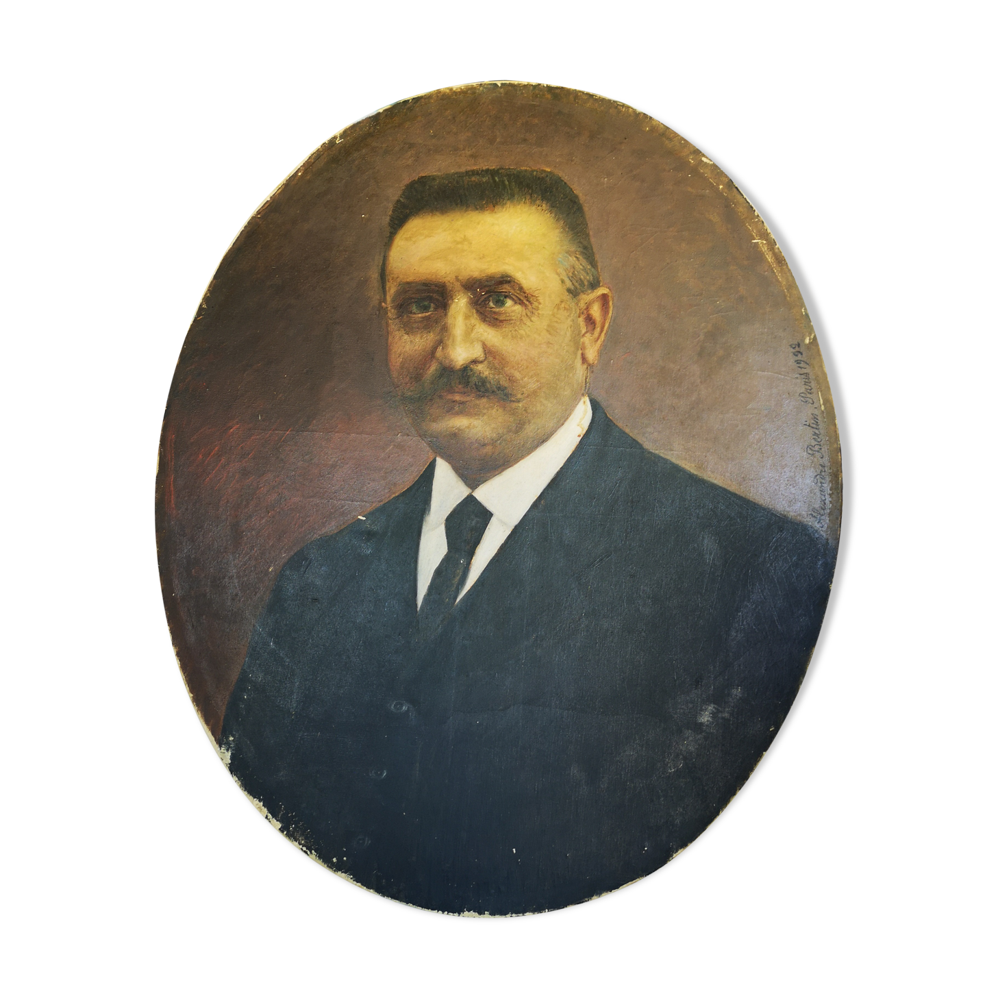 Portrait man, oil on canvas, 1922
