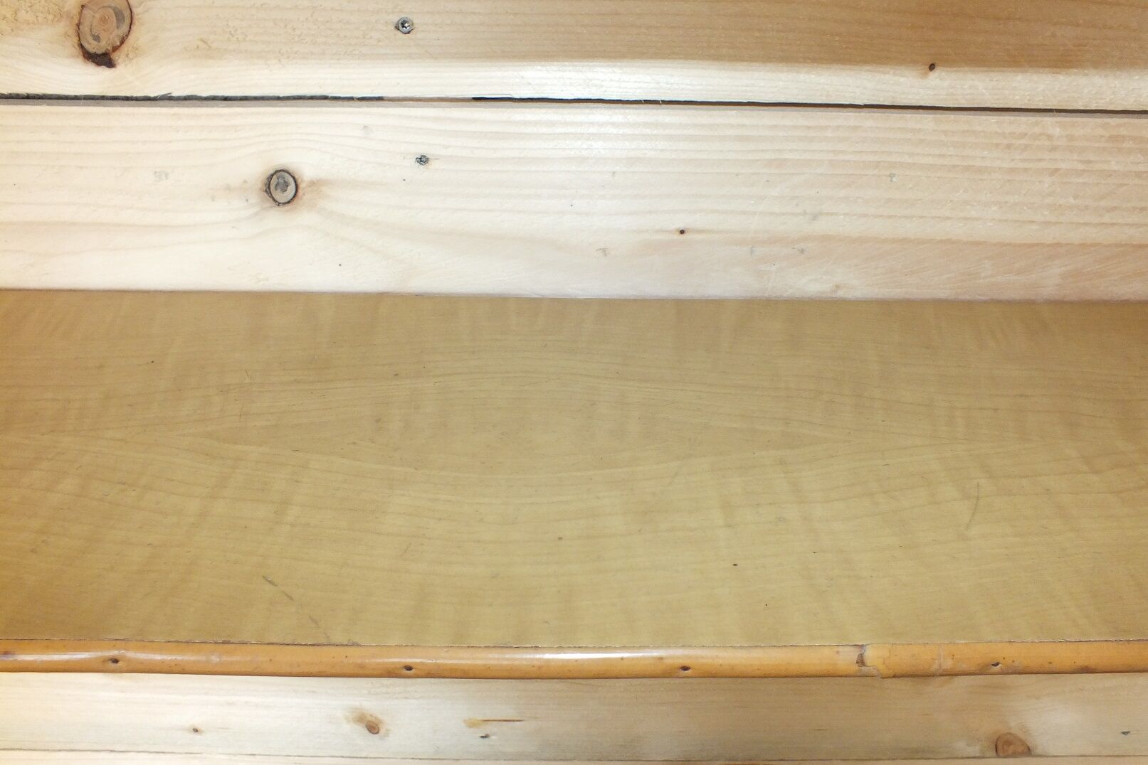 Pair of vintage rattan shelves