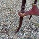 Antique Louis XVI style side table with marble top