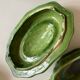 Soup bowl with godrons Aegitna Vallauris glazed earth 1950