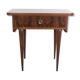 Table de chevet en noyer et laiton