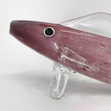 1970s Large Bohemian Glass Fish