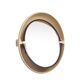 Space Ace allibert Oval shaped back lid mirror 1970s