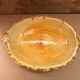 Old vallauris style ceramic ashtray trunk shape vintage wood