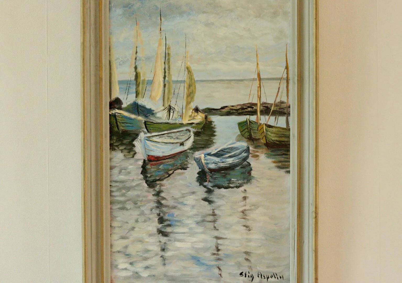 "Bateaux dans le port" by Stig Aspelin