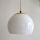 White opaline suspension and gilded brass from the 1960s.