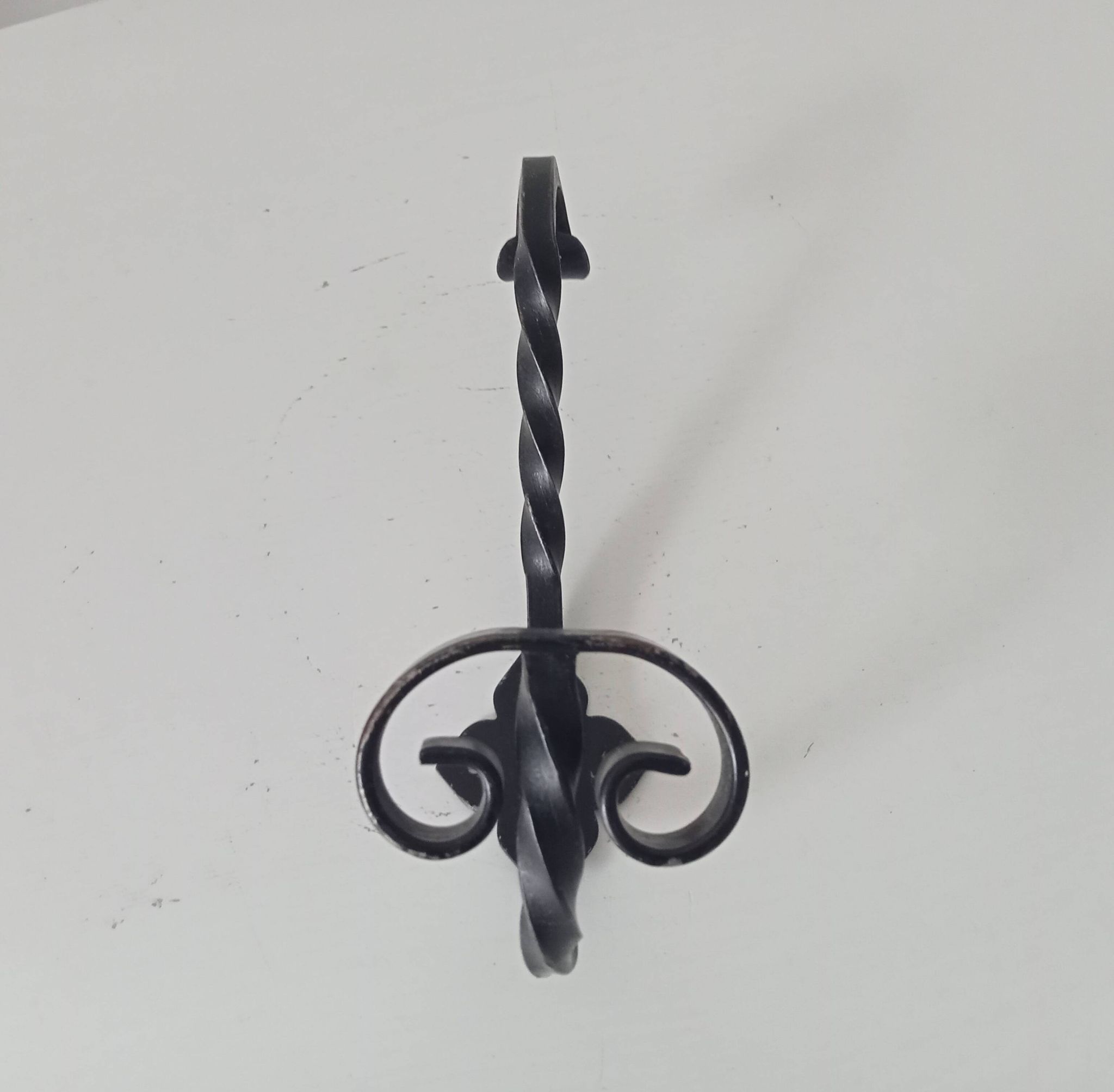Vintage wrought iron coat rack