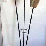 Lampadaire à 3 bras tripode vintage années 50/60