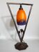 Art Deco lamp by Muller Frères Lunéville, signed glass, 1920.