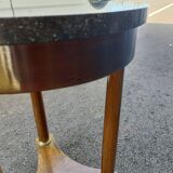 Gueridon side table empire style marble top