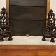 Cast iron chenets