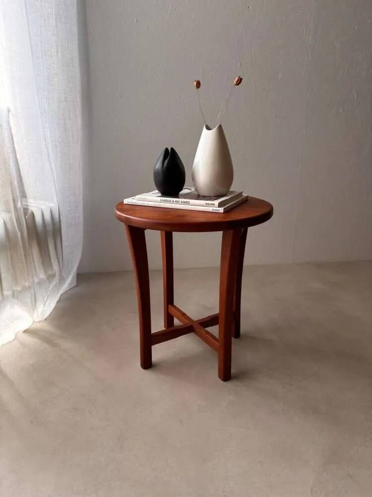 Danish solid teak side table from the 1960s.