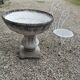 Vasque jardinière sur pied en ciment vintage 80'S