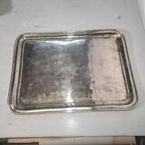 Antique silver-plated tray