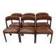 Suite of 6 chairs model gondola house baumann vintage 1970