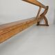 Victorian pitch pine school benches – circa 1900, England