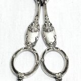 Eugène Schifferlet - Pair of grape scissors in silver