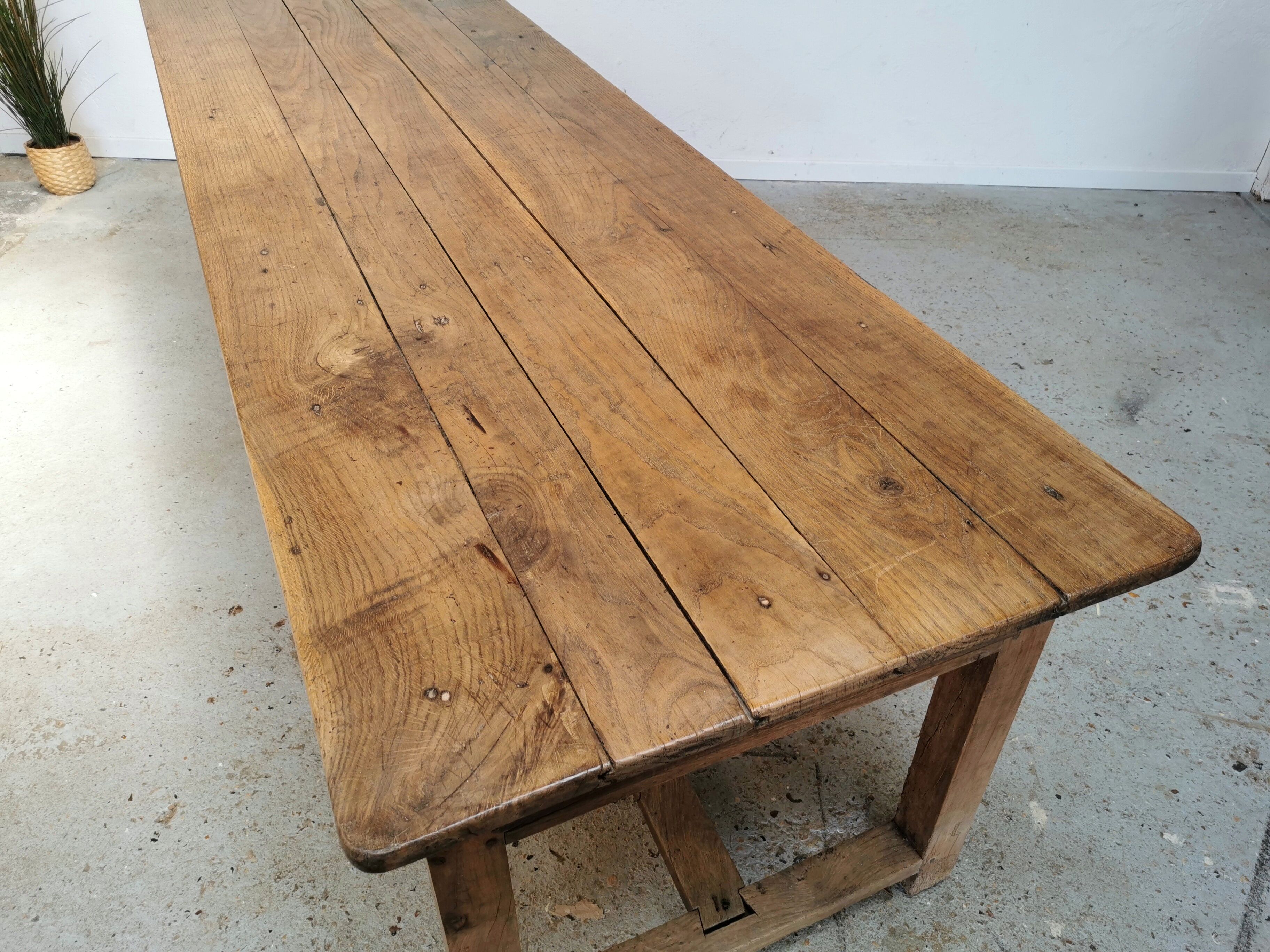 Table de ferme en chêne 260cm