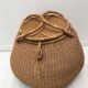 Vintage old wicker basket basket