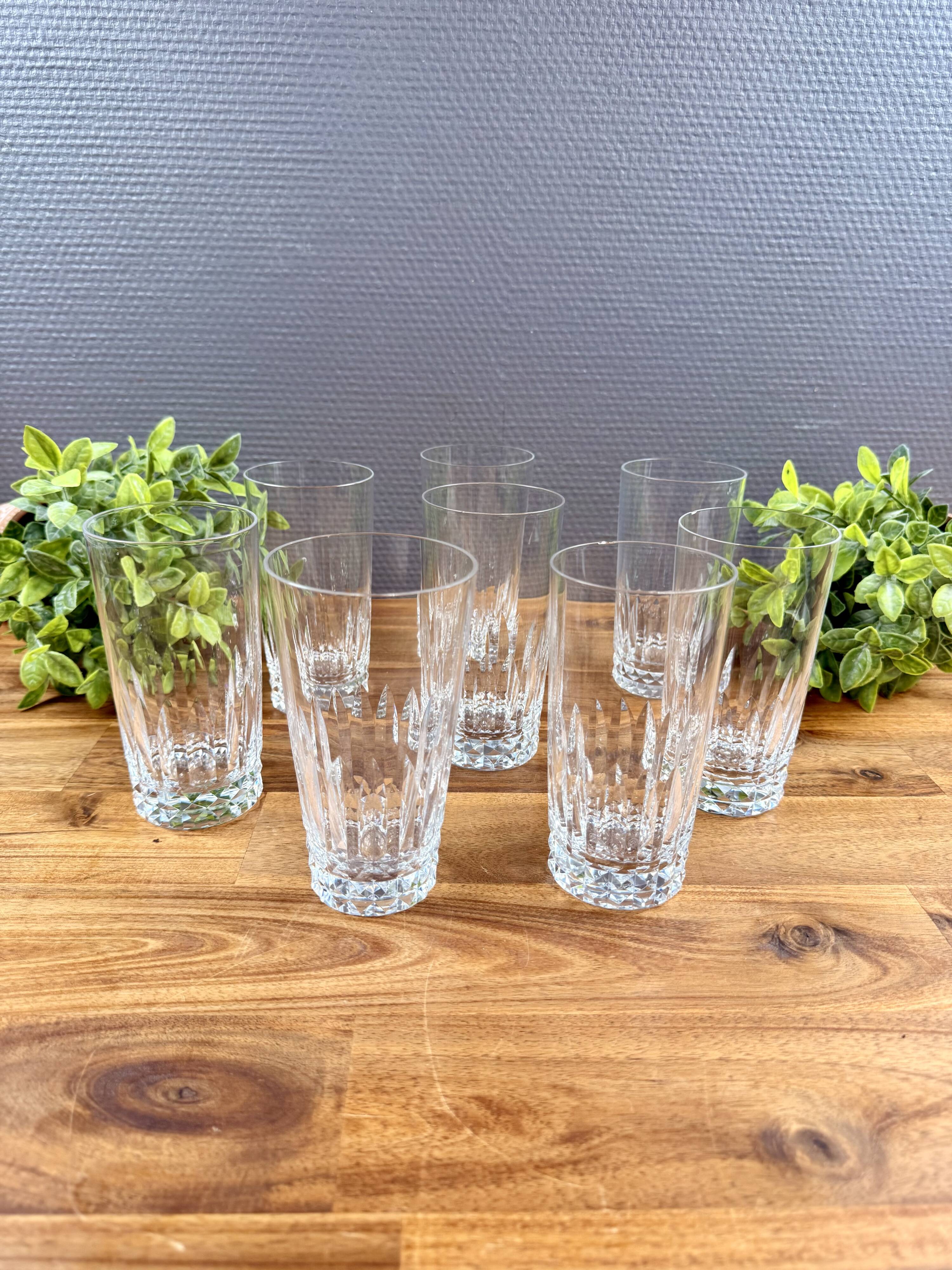 8 Baccarat Piccadilly orangeade glasses – crystal