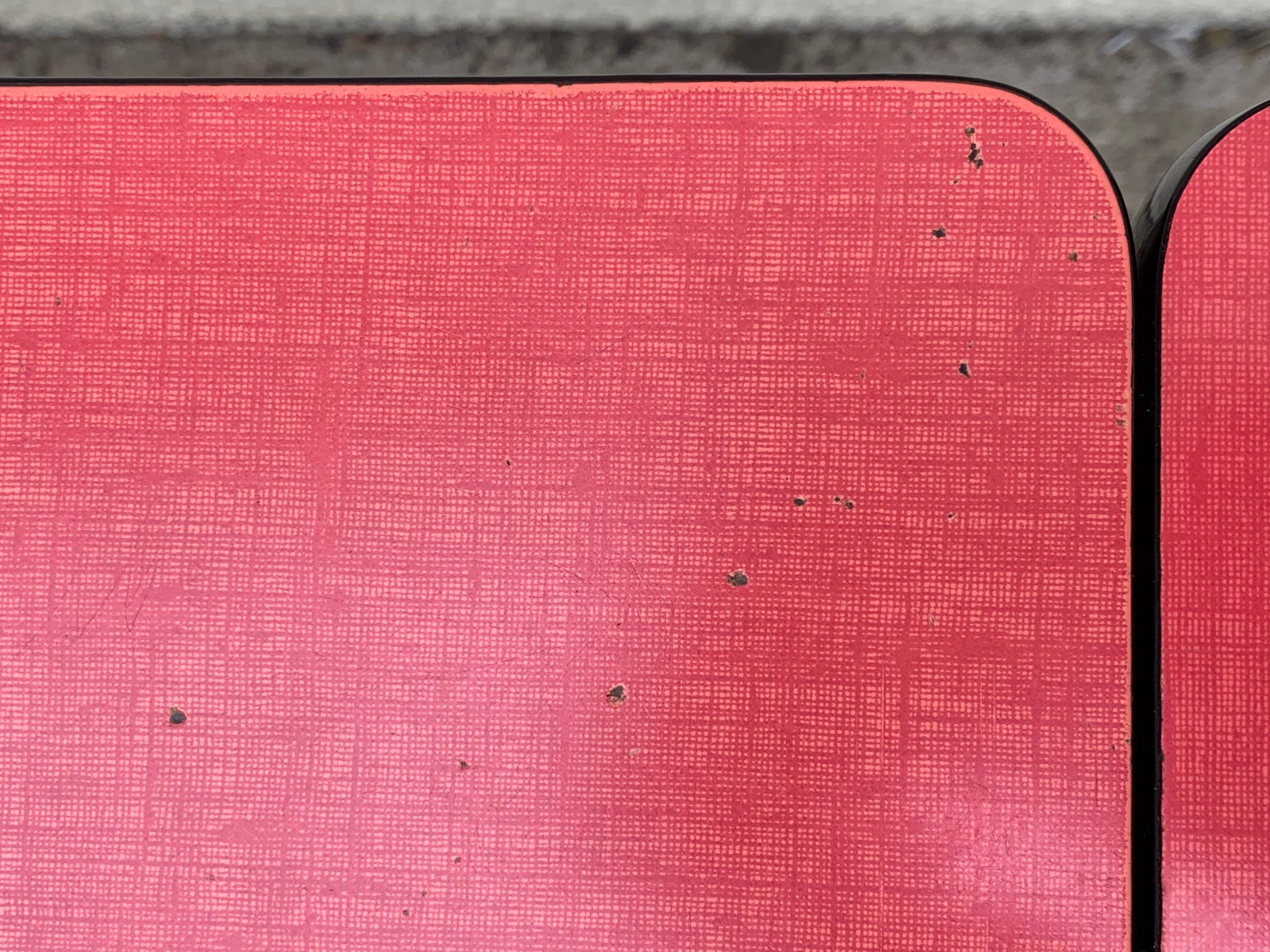 Red Formica table