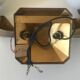 Pair of wall light vintage bronze swallows Annees 50