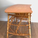 Rattan desk around 1970