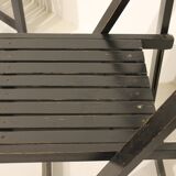 4 chaises pliantes en bois