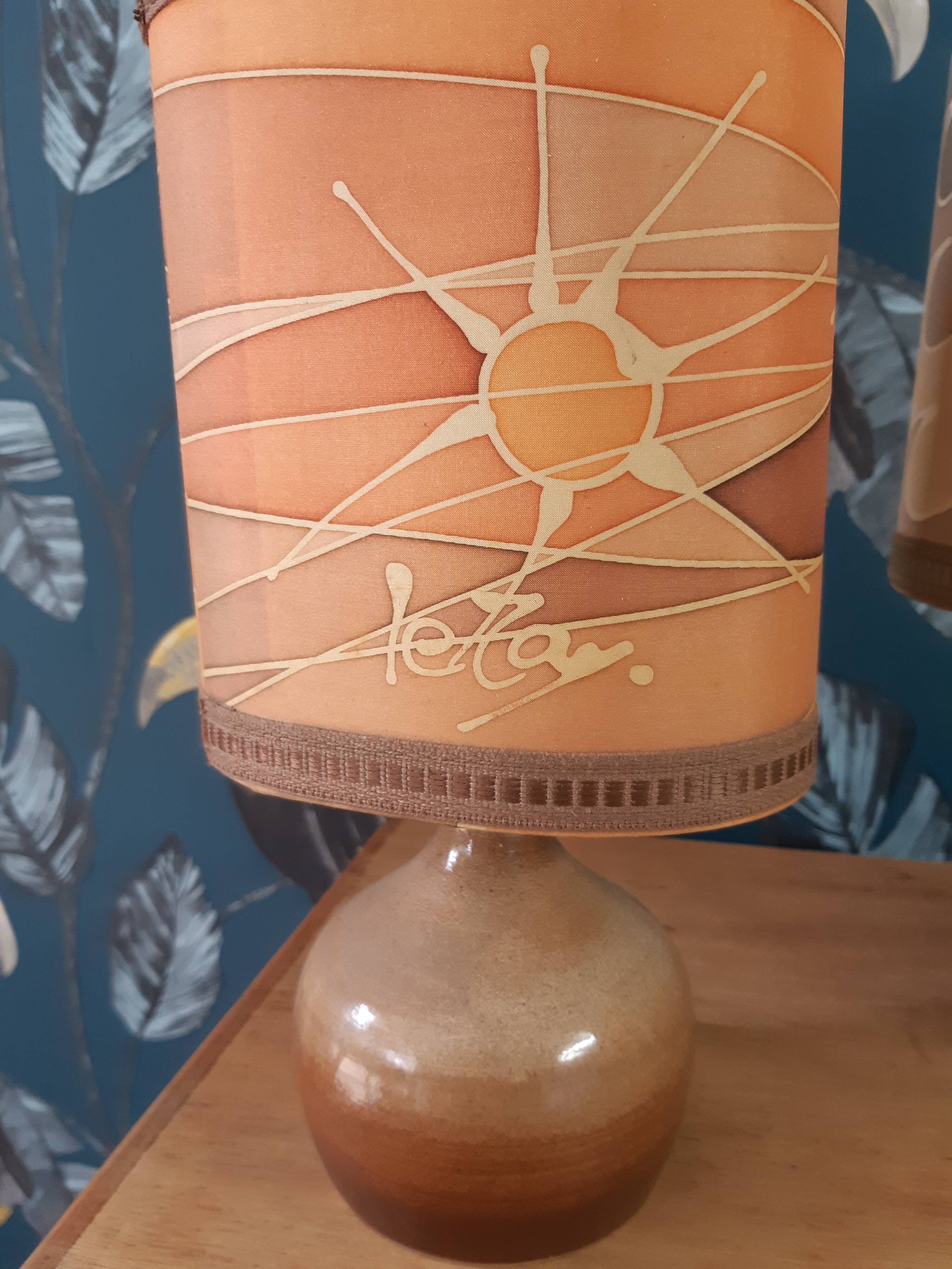 3 cermal vintage lamps