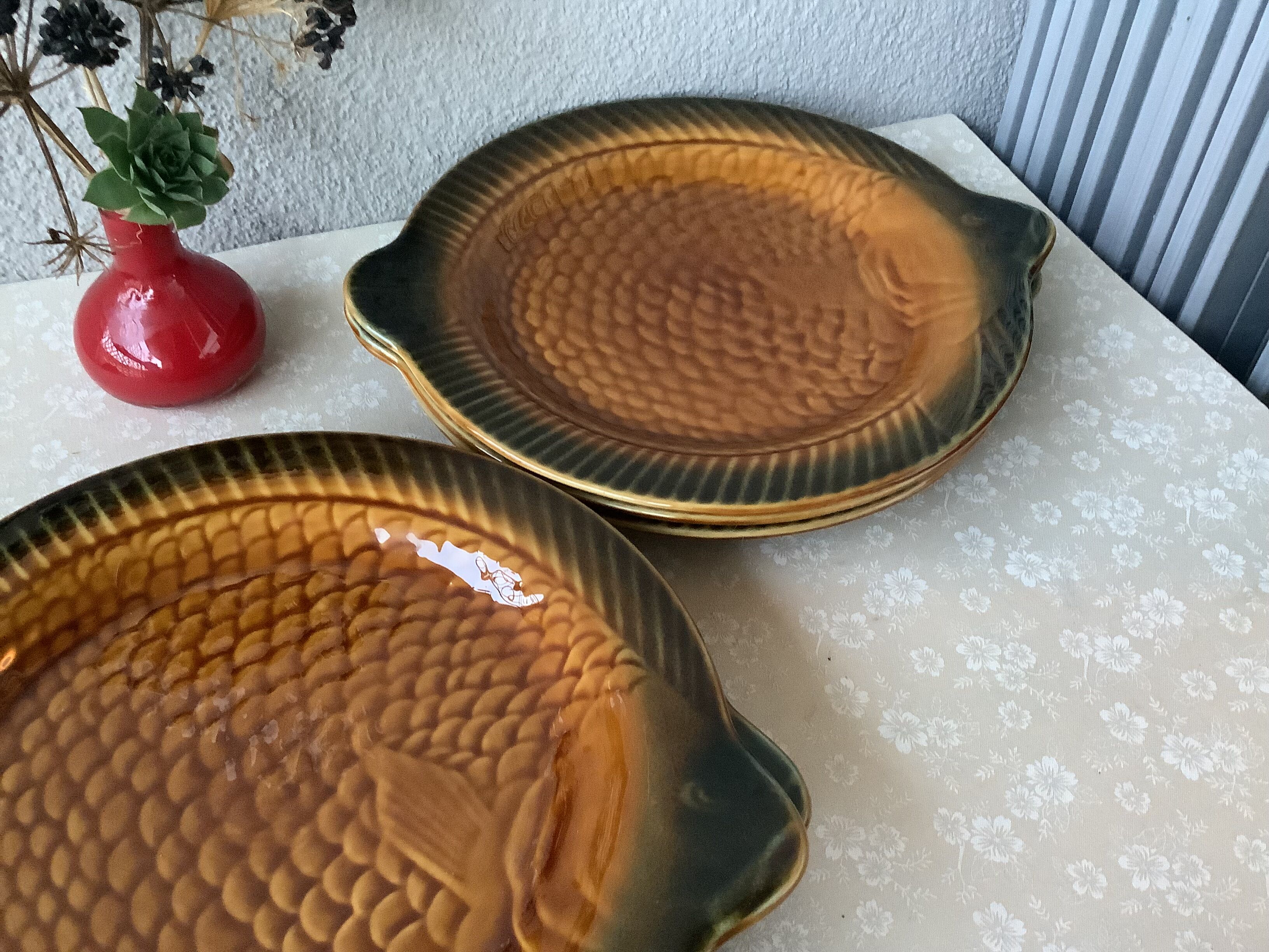 Sarreguemines fish plates