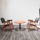 Set of 2 Armchairs and Table from the 1970s Designed by Marco Zanuso for Poltronova