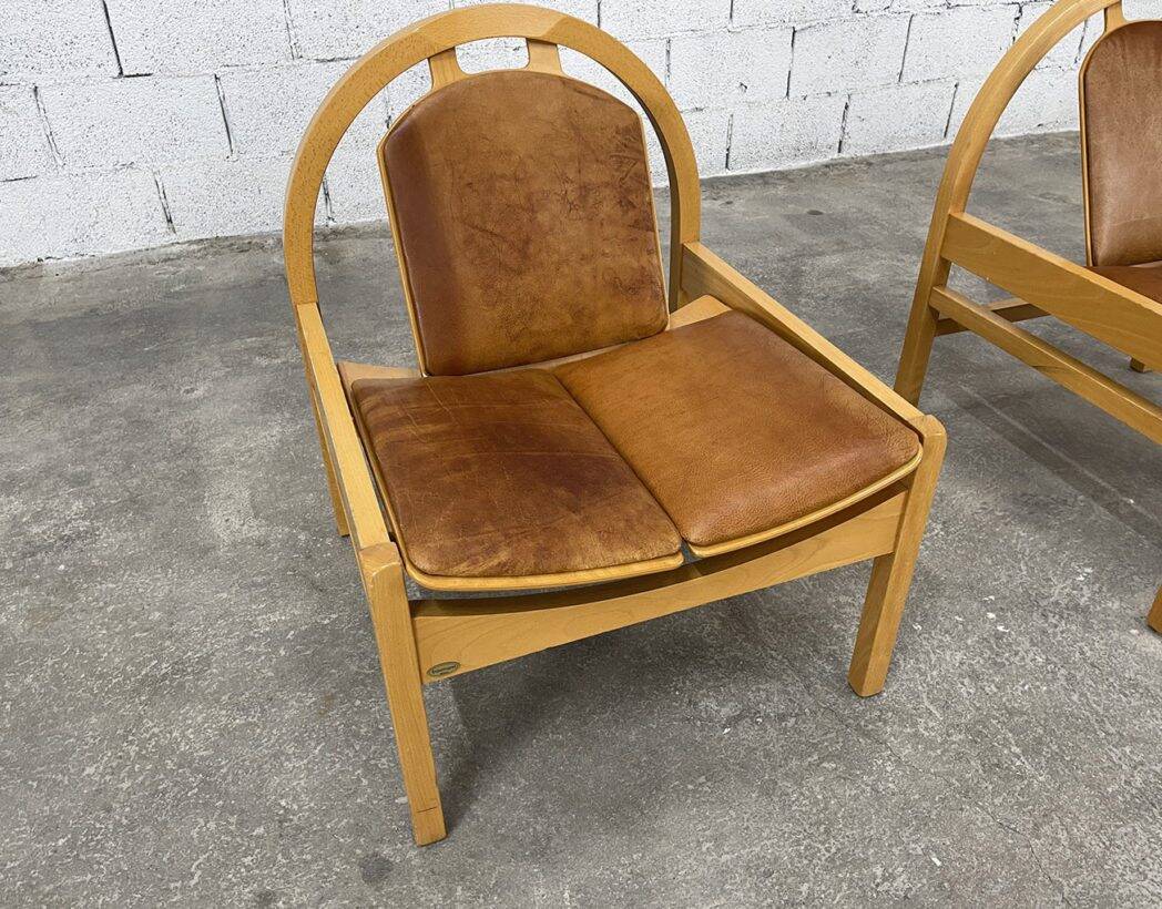 Pair of Baumann armchairs model Argos