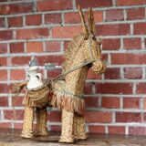 Provençal donkey in rattan