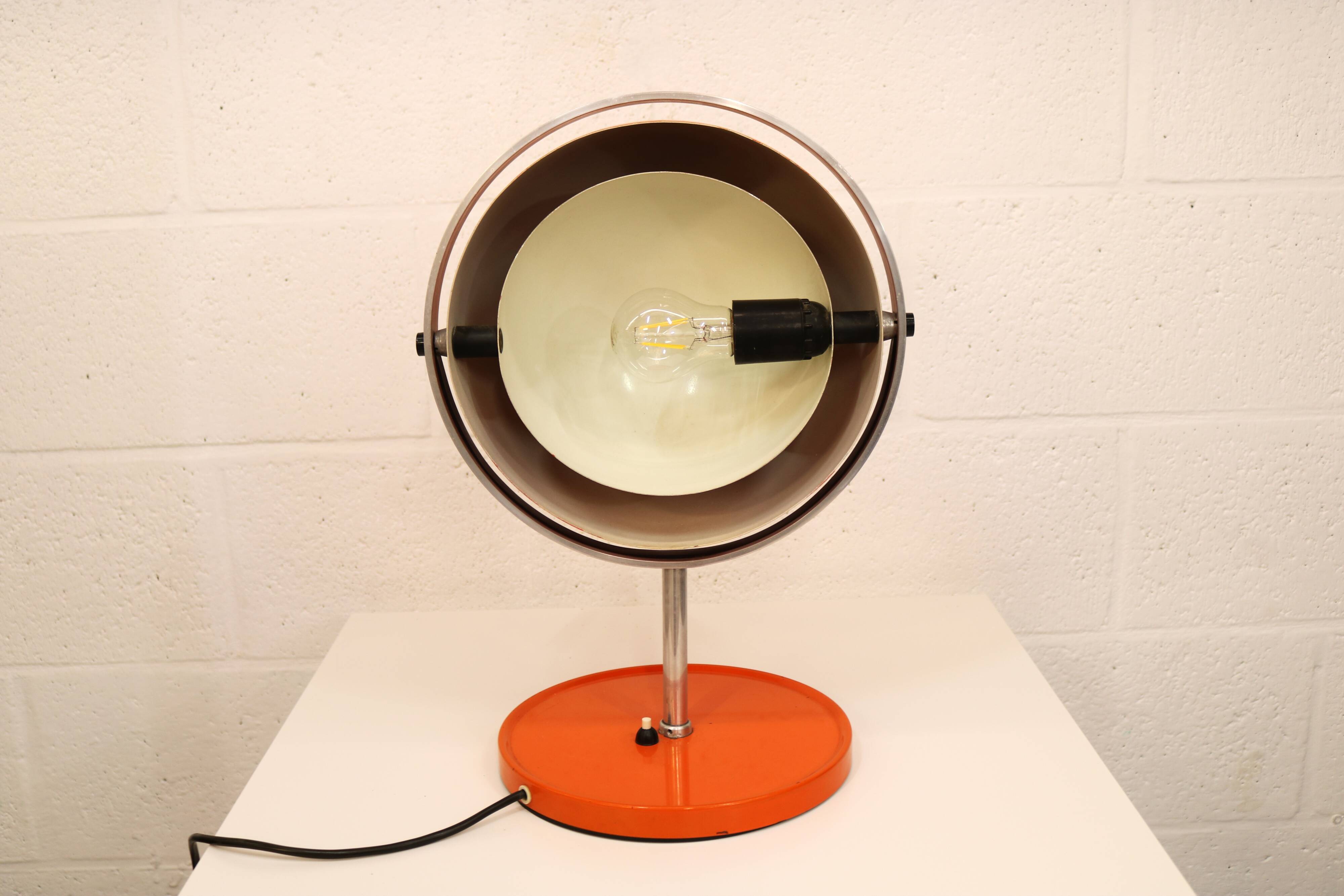 Rare vintage Moonlight space age table lamp by Buch & Jørgensen for Quality