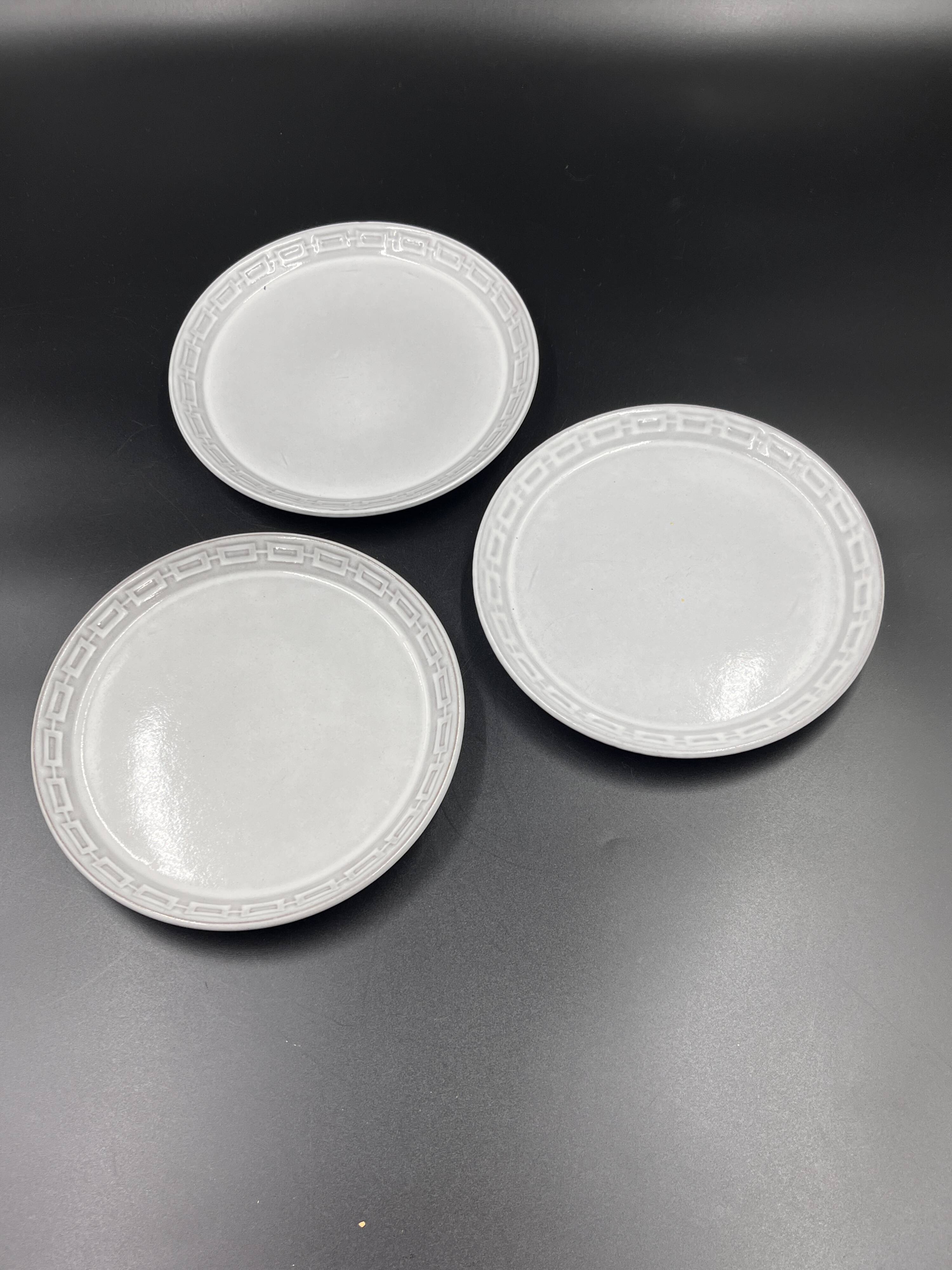 Lot de 3 assiettes à dessert Céramano par Karl Leutner